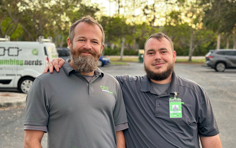 friendly team of technicians - heating cooling and plumbing nerds